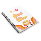 Good vibes spiral notebook - Ruled good vibes journal