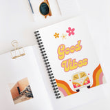 Good vibes spiral notebook - Ruled good vibes journal