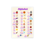 Gloss Alphabet Posters/ Pink & purple alphabet poster