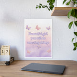 Butterfly Glossy Poster/ Beautiful girl butterflies