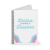 Latina teacher spiral notebook - Ruled journal