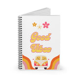 Good vibes spiral notebook - Ruled good vibes journal