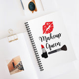 Makeup Queen Spiral Notebook - Ruled Makeup queen journal