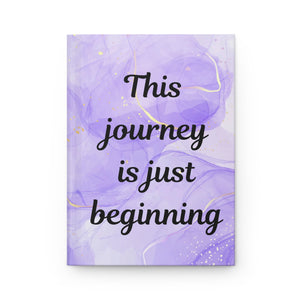 journey begins journal/Hardcover Journal Matte/ marble journal/ Journal gift