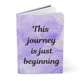 journey begins journal/Hardcover Journal Matte/ marble journal/ Journal gift