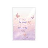 Learn to fly gloss poster/ Butterfly poster/ room decor