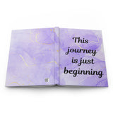 journey begins journal/Hardcover Journal Matte/ marble journal/ Journal gift