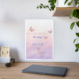 Learn to fly gloss poster/ Butterfly poster/ room decor