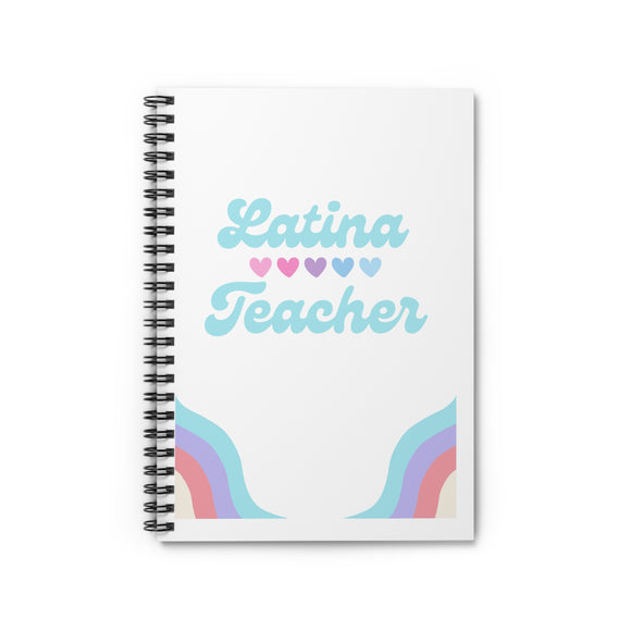 Latina teacher spiral notebook - Ruled journal