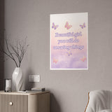 Butterfly Glossy Poster/ Beautiful girl butterflies