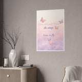 Learn to fly gloss poster/ Butterfly poster/ room decor