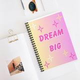 Dream big Spiral Notebook - Ruled Line/ pink journal