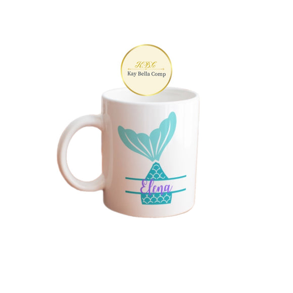 Personalized mermaid mug